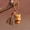 Nova versão de pingente de zodíaco estilo Tang com borlas, chaveiro de bolsa, signo do zodíaco da Ovelha, auspicioso para o Ano da Ovelha, ornamento de zodíaco popular no Xiaohongshu
