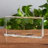 Ladrillo de cristal super blanco ladrillo de cristal pared divisoria sólido transparente mampara de baño color rojo neto cuadrado ladrillo de fusión en caliente
