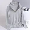 Estilo Popular Minimalista 1698 Ropa Exterior Delgada con Protección Solar para Parejas 2026 Verano Secado Rápido Chaqueta para la Piel Moda con Capucha Transpirable