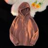 2024 Otoño e Invierno Nuevo Suéter Cárdigan Americano Retro Casual Estilo Lazy Suéter Cuello en V Chaqueta de Color Sólido para Hombre Trendy