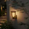 Nova Luz Solar para Pátio Transfronteiriça Luz Externa Luz de Gramado Cabeça de Poste Luz de Parede LED Doméstica Luz de Cerca de Jardim