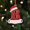 2026 Pingente de Resina de Natal para Família DIY Nome Escrito à Mão Osso de Cachorro de Natal Decoração de Árvore de Natal Personalização