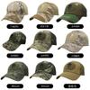 Boné de Beisebol Militar Camuflado Outdoor para Fãs Militares Forças Especiais Tático Camuflado Chapéu Caveira Aba Protetora Velcro