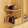 Artefacto de Almacenamiento de Bolsos Puerta de Entrada del Hogar Escritorio Múltiples Capas Cuero Bolso Bolso de Mano Estante de Exhibición Estante de Exhibición de Bolsos