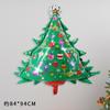Decoração de Natal, balão de filme de alumínio, boneco de neve, árvore de Papai Noel, alce, muleta, floco de neve, presente, decoração, fundo, adereços