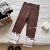 Lime Girl's Sweet Autumn New Children's Korean Style All-match Western Style Spliced Base Casual Pants Spring and Autumn Pants