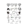 Amor Cupido Pequena Imagem Dedo Tatuagem Herbal Adesivo Impermeável Feminino Duradouro Em Forma de Coração Suco Braço Casal Masculino e Feminino