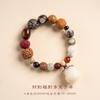Dezoito sementes Pulseira Bodhi 18 pulseira de múltiplos tesouros contas de rosário pulseira de transferência de Templo para homens e mulheres casais atacado