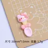 Mesa Linda de Gato Accesorios de Resina Pasador Casero Diadema Funda para Teléfono Móvil Pegatina para Refrigerador Taza de Agua Material de Decoración DIY