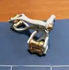 Massageador de Dedos Bianstone de Latão, Rolo Raspador de Pontos de Acupuntura das Articulações da Mão, Ferramenta Mágica para Emagrecimento e Modelagem, Massageador Multifuncional de Meridianos