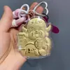 Cadena para Teléfono, Llavero, Colgante para Bolso, Colgante para Coche de Oro Puro 999 Dios de la Riqueza que Atrae la Fortuna, Regalo para Amigos Hombres y Mujeres