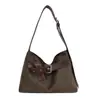 Bolso de gamuza para mujer, gran capacidad, nuevo estampado de leopardo de otoño 2026, bolso cruzado simple y elegante, bolso de mano para el trabajo