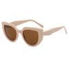 Gafas de sol personalizadas con estampado de leopardo 2023 nuevas Moda Europea y Americana Ojo de Gato Marco Grande versátiles gafas de sol gafas de sol para mujer