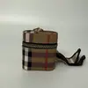 Mini Bolsa de Armazenamento de Couro Listrado Pingente Estojo para Fone de Ouvido Sem Fio Porta-Moedas Acessório de Chaveiro de Carro Fashion Carteira
