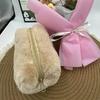 Bolsa de Pelúcia, Bolsa de Maquiagem de Pelúcia Transfronteiriça, Estojo de Lápis de Pelúcia Colorido Macaron, Bolsa de Maquiagem Colorida Doce, Estojo de Lápis