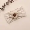 Europa y Estados Unidos accesorios para el cabello nuevos transfronterizos para niños banda para el cabello de algodón para bebé con flor de cinco pétalos diadema de nailon elástica suave para bebé