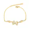 Pulsera de Zirconia con Microincrustaciones de Cobre Pulsera de Hilo Moda Coreana Pulsera para Mujer Diseño de Nicho Pulsera de Mariposa Joyería