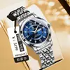 Reloj de Cuarzo Binbang Business de Lujo Ligero para Hombre, Resistente al Agua, Doble Calendario, Correa de Acero, Reloj para Hombre, Transmisión en Vivo Transfronteriza, Dropshipping de Una Pieza