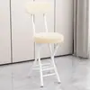 Respaldo de silla plegable silla de comedor para el hogar silla portátil para dormitorio de estudiante universitario taburete plegable de balcón taburete redondo ahorrador de espacio