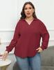 Blusas para Mujer Transfronterizas Europeas y Americanas Tallas Grandes Camisa de Punto con Cuello Polo Rayas en las Axilas Camisa Básica Camiseta Casual F929