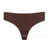 Amazon Transfronterizo Tanga Anti-Vergüenza Tiro Bajo Yoga Deportes Color Sólido Algodón Puro Sin Costuras Calzones para Mujer