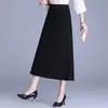 Falda adelgazante chic y elegante con hilos brillantes, colección primavera/otoño 2026, falda recta de cintura alta a media longitud, falda de línea A de moda