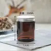 Taza de vela de vidrio marrón transfronteriza, portavelas romántico sellado, decoración de ambiente, taza de vela de vidrio para aromaterapia engrosada al por mayor