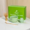 Set Exclusivo Transfronterizo de Matcha Set de 7 Piezas Tazón Japonés de Matcha con Pico, Set de Té de 100 Púas, Caja de Color Cerámica Estilo Ins