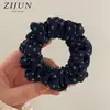 Goma para el pelo floral estilo coreano, simple para moño y cola de caballo, diadema versátil estilo Instagram, elegante banda elástica para el pelo