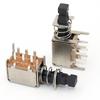 Interruptor de Llave Directo Ps-22F03 Auto-Bloqueante/No Bloqueante Doble Fila Horizontal Seis Pines Mango Negro Mango Rojo Interruptor de Llave de Piano con Resorte