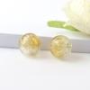 Cuentas de Vidrio Perforadas Luminosas para Aceites Esenciales Cuentas de Aromaterapia Materiales de Producción para Joyería DIY Collares Pulseras Pendientes