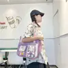 Bolso de lona para mujer, de hombro, pequeño, fresco, portátil, para libros, de gran capacidad, bandolera, para estudiantes, versátil, estilo japonés, bolso de tutorial, moda
