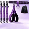 Treinador de resistência com pedal, corda de resistência de pedal de pé multifuncional, equipamento de fitness para ioga em casa para abertura de ombros, exercícios abdominais e de braços