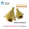 Ferramenta Chanfradora Diamantada para Azulejos e Mármore, Broca de Furação e Alargamento, Abridor de Furos em Pedra, Ferramenta de Retificação Cônica em Forma de Guarda-Chuva