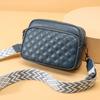 Moda Transfronteriza Bolso de Cuero Genuino para Mujer 2026 Nuevo Primavera Versátil Piel de Vaca Capa Superior Bolso Cuadrado Pequeño con Textura Elegante y Correa para el Hombro