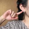 Novos brincos de coelho mecânico versão coreana retrô antigos para mulheres moda design simples senso de rede vermelha uma geração de brincos de cabelo