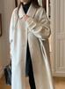 En Stock Otoño 2025 Nuevo Coreano Dongdaemun Ou*Ce Solapa Una Hilera Abrigo Chaqueta 100% Lana