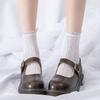 Calcetines japoneses de lolita, calcetines cortos de encaje con agujeros, calcetines suaves para estudiantes de lolita, calcetines femeninos para niñas