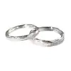 Anillos de Pareja Estilo Sureño de Plata Pura S999, un Par de Anillos Abiertos de Lujo Ligero, Anillos de Nicho de Gama Alta para Mujeres, Regalo de Cumpleaños