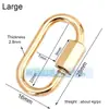 Acessórios para joias DIY mosquetão de parafuso micro-incrustado de cobre puro fivela ajustável para pulseira e colar