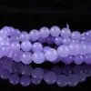 Ágata Calcedonia Morado Claro Ojo de Gato Cuentas Accesorios al por Mayor Pulsera Accesorios para Joyería DIY Pulsera de Cuentas Sueltas Material para Collares