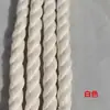 Cuerda de tendedero de mano de colores Nylon tejido Colcha Hecho a mano Decoración DIY Resistente al desgaste Trenzado Exterior para secar al sol Blanco