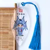 Marcador de Página com Veios de Folha de Personagens da Ópera de Pequim Marcador de Página de Personagens da Ópera Chinesa para Amigos Estrangeiros Marcador de Página Criativo