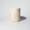 Pote de Cimento para Vela com Logo Gravado Transfronteiriço Mármore Capacidade 420ml Pote Vazio Suporte de Vela Feito à Mão