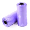Saco de lixo para animais de estimação estampado para cachorro ecológico limpeza de banheiro recolher 15/Rolo suprimentos para cães e gatos atacado limpeza de banheiro