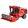 Trator Modelo de Máquina de Colheita de Brinquedo Grande Vermelho com Inércia