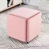Banco Cubo Multifuncional con Almacenamiento, Combinación Cinco en Uno para Uso Doméstico, Banco Mesa de Café para Sala de Estar, Banco de Comedor, Banco de Moda Estilo Nórdico, Banco para Cambiar Zapatos