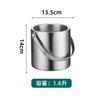 Cubo de hielo portátil de acero inoxidable para hotel, bar, KTV, cubo para champán y cerveza con tapa, cubo de hielo para mantener el frío, distribución LOGO