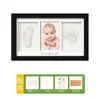 Bebé Cien Días de Edad Huella de Mano y Pie Hueco Marco de Fotos DIY Huella de Pata de Mascota Conmemorativa Almohadilla de Tinta para Mano y Pie de Bebé como recuerdo