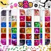 Explosões transfronteiriças Halloween Lantejoulas Bead Soft Pottery Unha Polonês Cola Abóbora Morcego Aranha Fantasma Nail Art Jóias